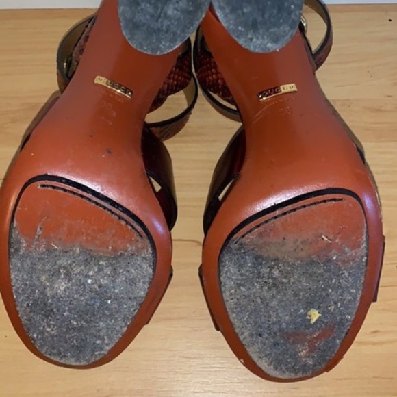 Lifford Python Leather Strappy Sandals - Picture 5 of 5